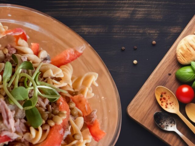 Red Lentil Yellow pea Fusilli cu ton